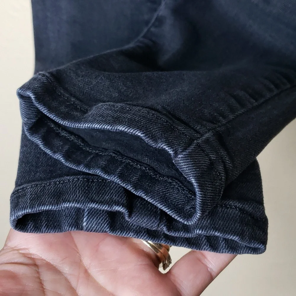 Everlane The Authentic Stretch High Rise Skinny Jeans Size 25 Cotton Modal Black
